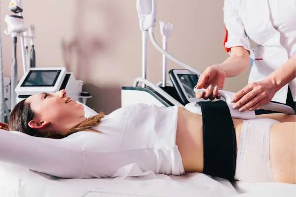 woman having body sculpting to help improve her body image and her mental health Oxshott